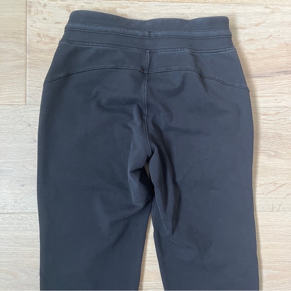 Lululemon Ready To Fleece Jogger Pants Sz 4 Black Pima Cotton Drawstring *N17 - Picture 5 of 7